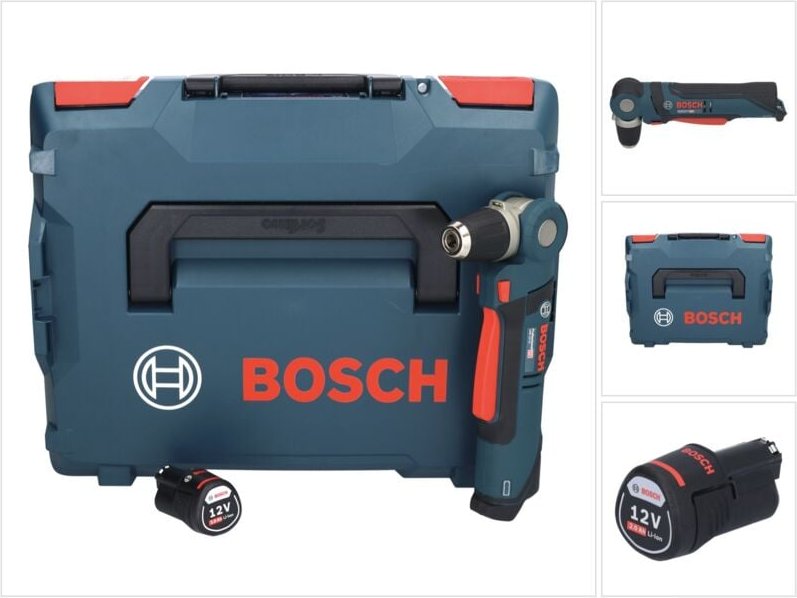 Gwb 12V-10 Akku Winkelbohrmaschine 12 v + 1x Akku 2,0 Ah + L-Boxx - ohne Ladegerät - Bosch Professional
