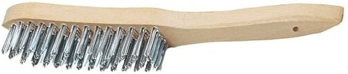 Drahtbürste L.295mm Gussstahl 0,35mm 3-reihig Promat