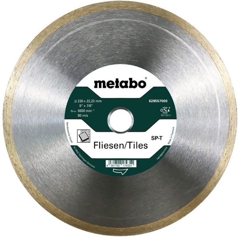 Metabo - Diamanttrennscheibe sp - t, 230x22,23 mm, Fliesen (628557000)