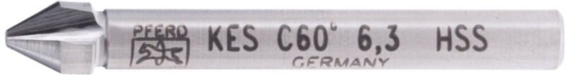 Kes hss din 334 C60° 6,3 25202161 Kegelsenker 6.3 mm hss 1 St. - Pferd