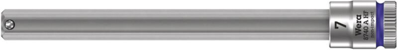 Wera Steckschlüsseleinsatz 8740 A HF 1/4" SW 7 mm Länge 100 mm - 5003342001