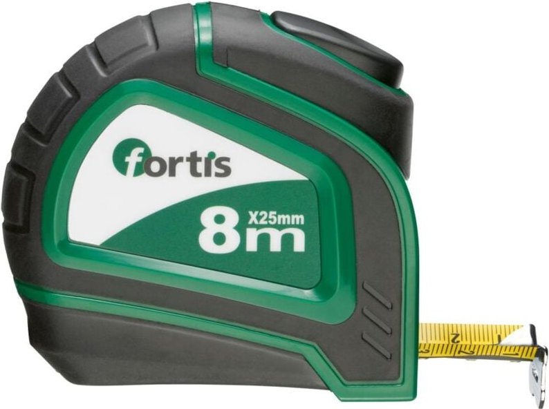 Fortis Taschenbandmaß Bandstopp 8mx25 mm