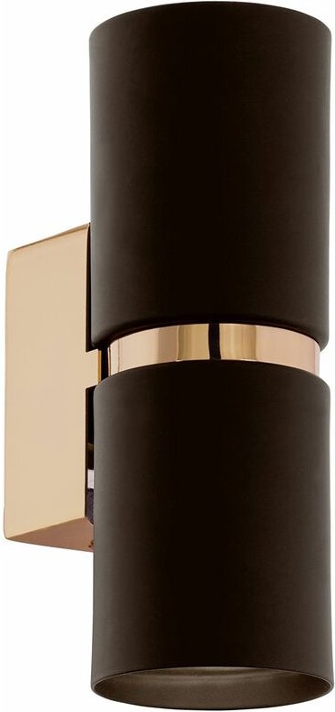 Licht-erlebnisse - Wandlampe Up Down GU10 Braun Kupfer Metall Modern Wandleuchte innen