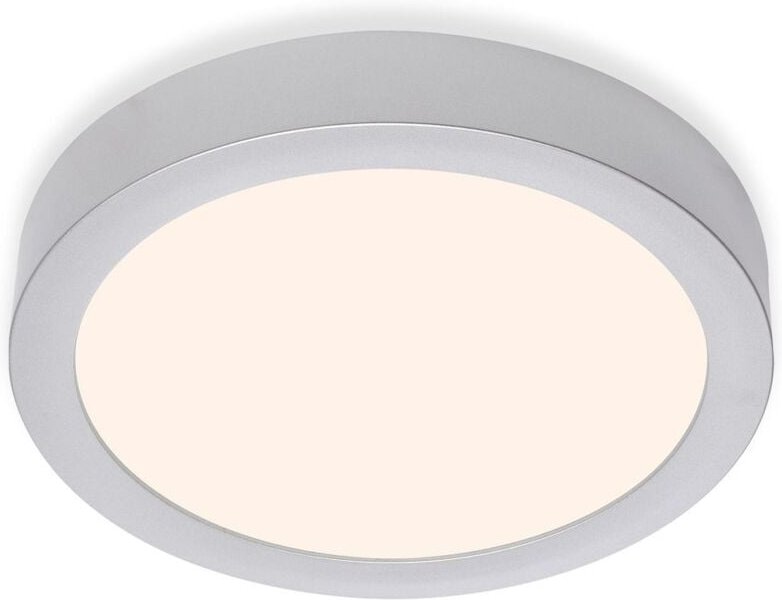 Briloner - led Aufbauleuchte Deckenlampe 16,5 w 3000K Chrom-Matt IP20 Ø22,5cm