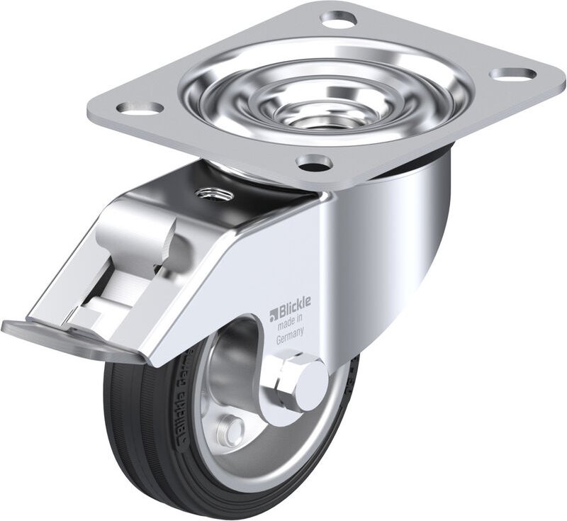 Blickle - 359240 le-ve 80R-FI Lenkrolle mit Feststeller Rad-Durchmesser: 80 mm Tragfähigkeit (max.): 5