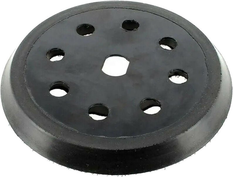 Trade-Shop Klett 8-Loch Schleifteller / Haftteller / Stützteller 125mm kompatibel mit Black & Decker BD190, KA190, SPEC3...