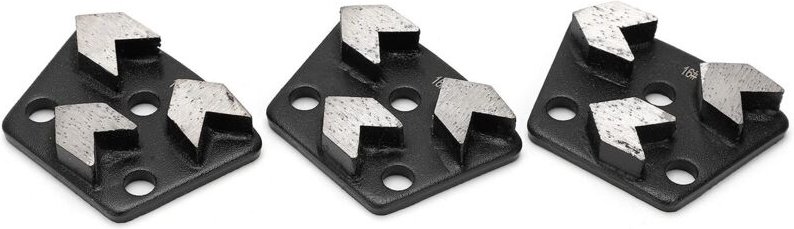 Diamantschleifscheibe, 3-teilig, trapezförmige Diamant-Bodenschleifscheibe, 16 Betonschleifscheiben, glatte Oberfläche u...