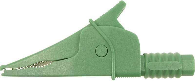 Cliff - Croc Clip Sicherheits-Abgreifklemme Steckanschluss 4 mm cat iii 1000 v Grün