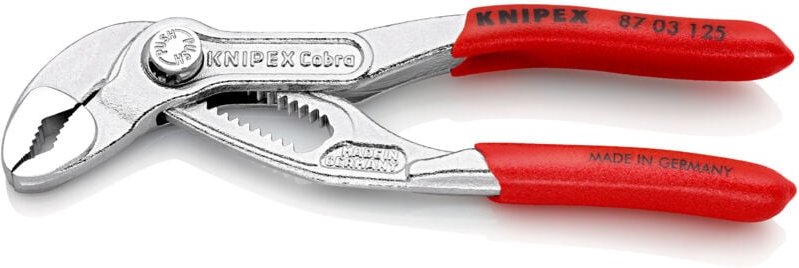 Knipex - Cobra 87 03 125 Wasserpumpenzange Schlüsselweite (Metrisch) 27 mm 125 mm