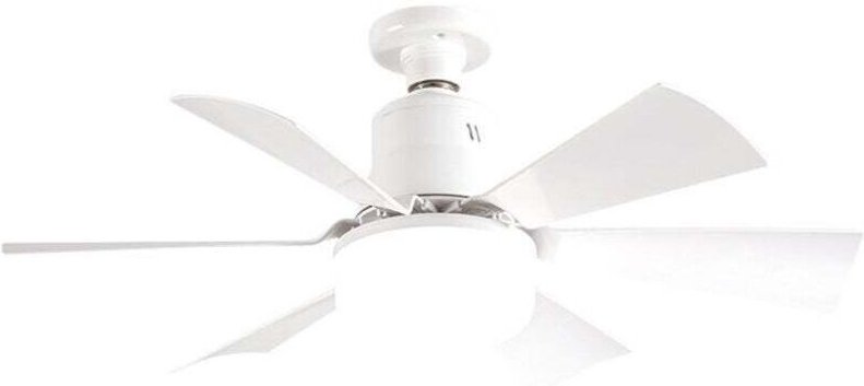 Kleiner LED-Deckenventilator, flacher Lampenschirm, 40 W, quadratischer Ventilator, kleiner ferngesteuerter Ventilator m...