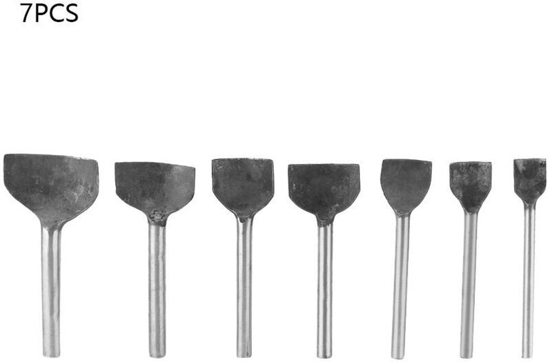 Juego de 7 perforadoras para trabajar el cuero Eosnow, de media caña, de cuarto de arco y semicírculos, de 15 a 45 mm