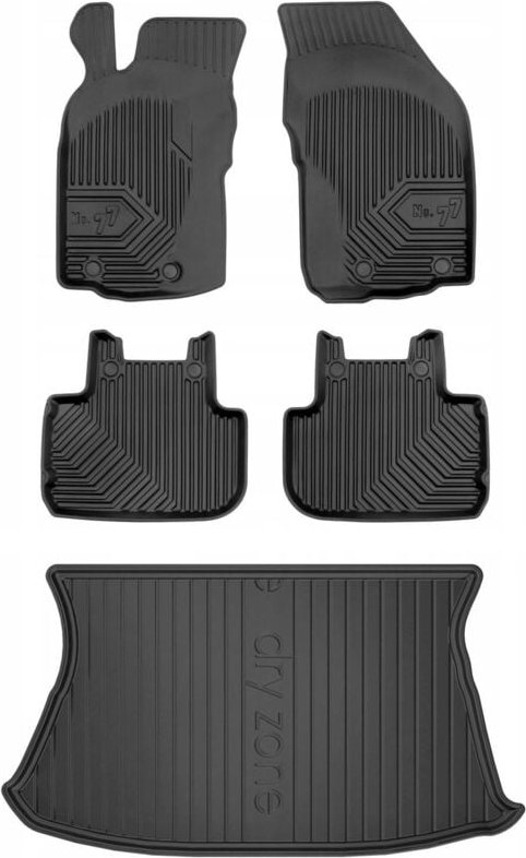 SET 77 Gummimatten und Abdeckung ALFA ROMEO 147 2001-2010