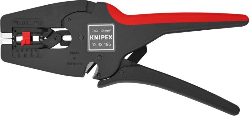 Knipex - MultiStrip 10 12 42 195 sb Abisolierzange 0.03 bis 10 mm² 8 bis 32