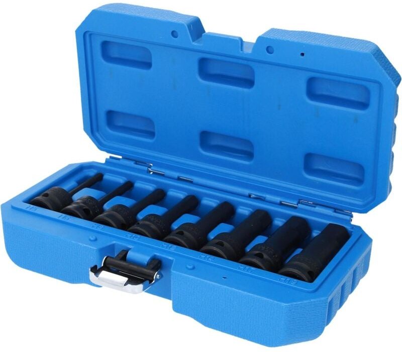 Brilliant Tools - 1/2' Kraft-Bit-Stecknuss-Satz, Innensechskant, 8-tlg, 5 - 19 mm