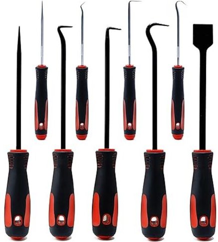 L&h-cfcahl - 9-teiliges Häkelnadel-Set – Werkzeuge mit O-Ring, Schraubendreher und Auszieher – Nadelhaken-Set und Montag...