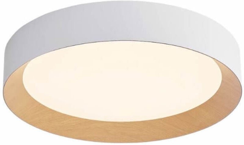 LED-Deckenleuchte Peranka 42W 4000K Weiß + Holzoptik