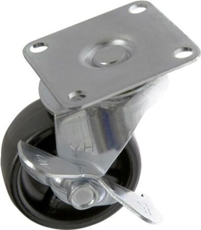 TO-5137896 Lenkrolle mit Feststellbremse und Anschraubplatte 50 mm Tragfähigkeit (max.): - Toolcraft