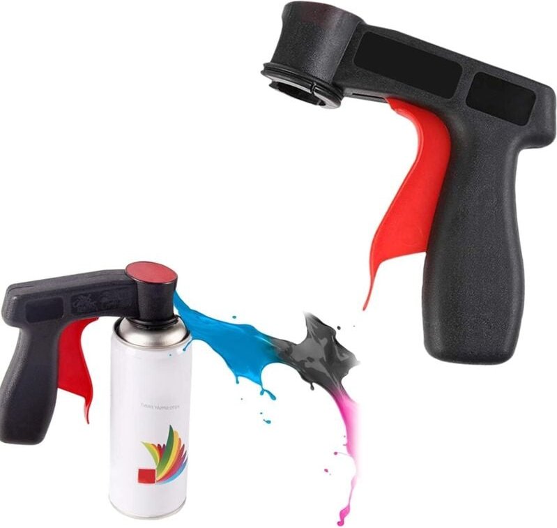 Spritzpistole, Spritzpistolen, Spritzpistolengriff, Sprühdosengriff, Farbspritzpistole, Farbsprühdosengriff, Sprühdoseng...