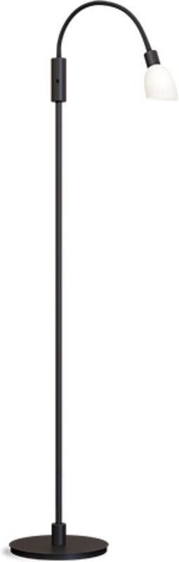 0 TaskFloorLampBlack,OpalGlass,SwitchOnLampFoot1xG9