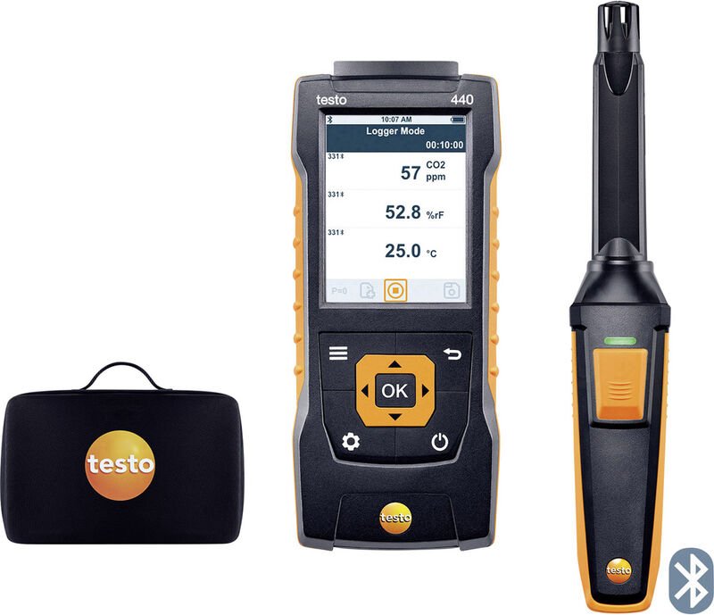 Testo - 440 Set CO2 Kohlendioxid-Messgerät 0 - 10000 ppm