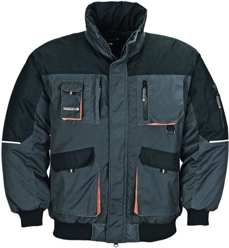 Terratrendjob - Terratrend Job Pilotenjacke dunkelgrau/schwarz Größe xl