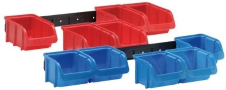 656820 Sichtlagerkasten Rot, Blau 1 Set - Hünersdorff