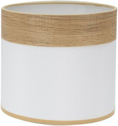 Cloe Tischlampenschirm e14 weiß/holzklar 17dx17dx14h