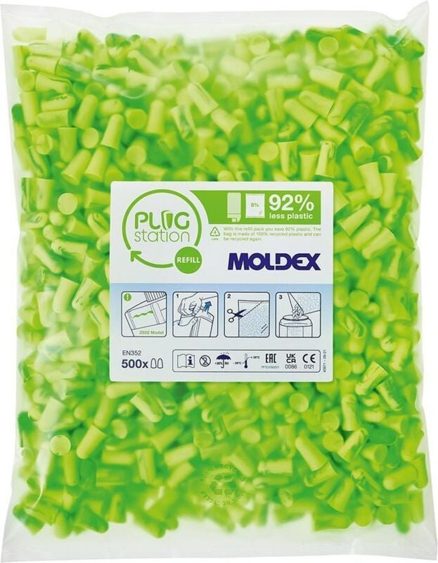 Moldex - Gehörschutzstöpsel - Pura Fit ps 500 Paar - Nachfüllpackung