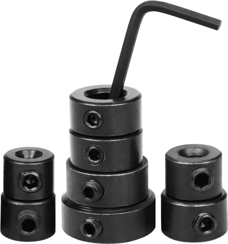 Bohrer-Tiefenstopp-Zubehör, 8-teiliger Tiefenstopp-Kragen-Positionierungsring mit Sechskantschlüssel, 3-16 mm-RAPANDA