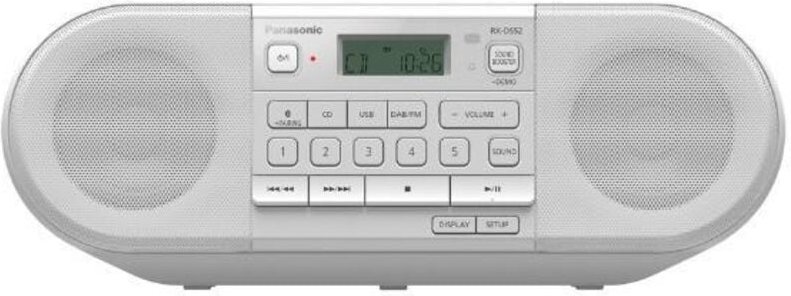 Panasonic RX-D552 Digital 20 W Weiß