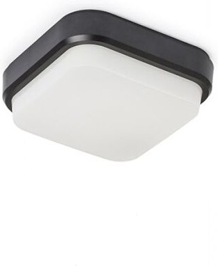 Rendl Light - Deckenleuchte taris sq 17 Applique / Deckenleuchte schwarz Kunststoff 230V led 8W IP54 3000K