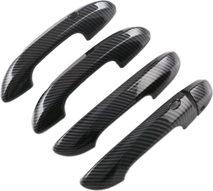 Tlily - Für mg 4 MG4 ev Mulan 2023 Auto-Außentürgriffabdeckung, Zierleiste, Zubehör, ABS-Kohlefaser