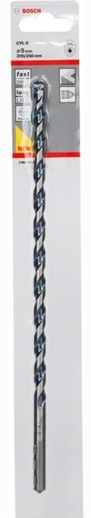 Bosch Professional 1x CYL-5 Betonbohrer für Beton, Ø 8 x 250 mm, Robust Line, Zubehör Schlagbohrmaschine)