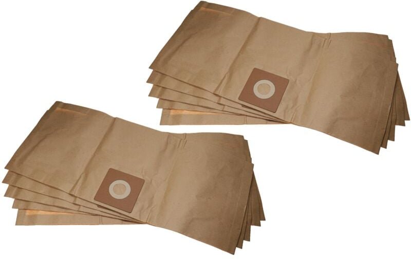 10x Staubbeutel Ersatz für Kärcher 4002667352047, 6.906-104, 6.904-065.0, 6.904-058.0 für Staubsauger - 30cm x 40cm brau...