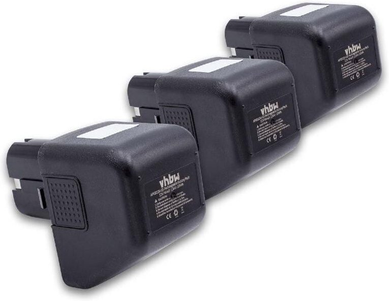 3x Akku kompatibel mit Gesipa Accubird, Firebird, Powerbird Werkzeug, Blindniet-Setzgerät (1500 mAh, NiMH, 12 v) - Vhbw