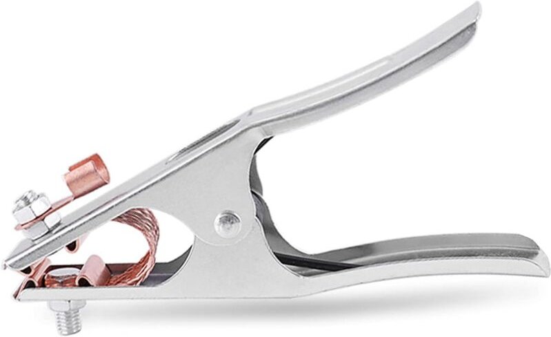 Aougo - Erdungsklemme, Schweißklemme, 1 Schweißerdungsklemme, aus Eisen + Messing, stark und langlebig, professionelle S...