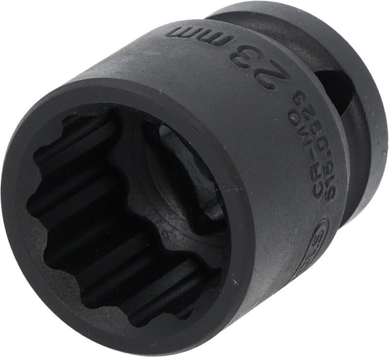 1/2' 12-kant-Kraft-Stecknuss, kurz, 23mm