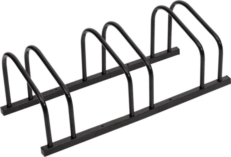 Fahrradständer für 3 Fahrräder Schwarz Stahl Vidaxl