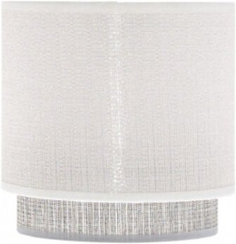 Fabrilamp - Kenia Lampenschirm E14 weiß/grau (Ø14 x 12 x 12 x 14 cm), mehrfarbig, Einheitsgröße
