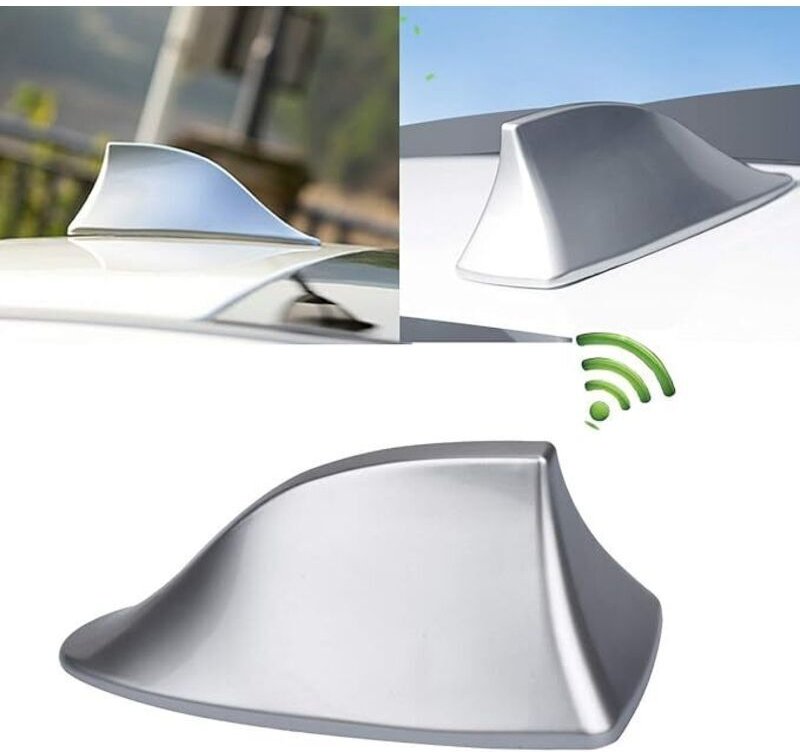 Universelle Haifischflossen-Autoantenne – FM/AM-Radioantenne mit wasserfester Klebebasis für PKW, SUV, LKW und Transport...