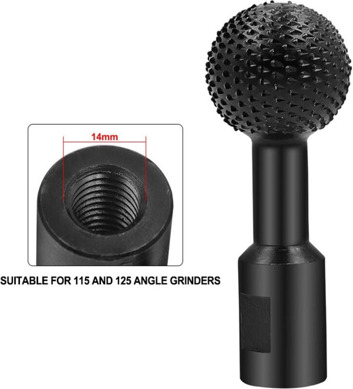 Shining House - Kugelförmiger Holzskulpturenschneider – Schnitzwerkzeug auf Metallholzschneider – Hartmetallschneider 11...