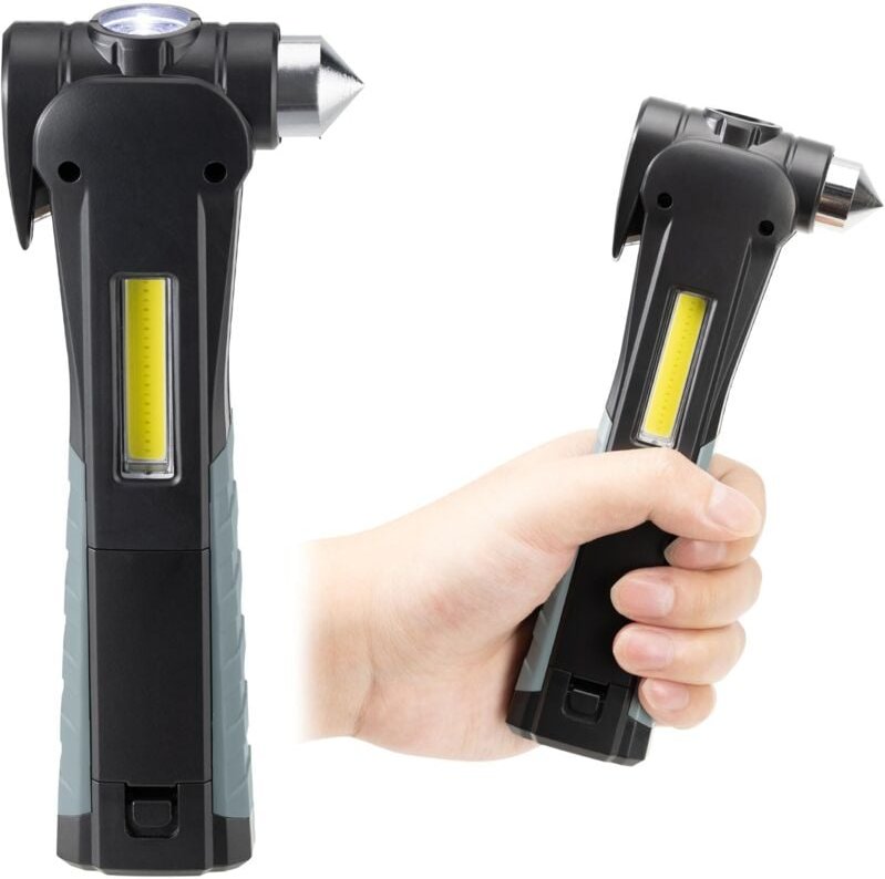 Auto-Sicherheitswerkzeuge - Auto-Nothammer - Auto-Nothammer - Mit Warnlicht und Sirene - Mit Gurtschneider - Sicherheits...