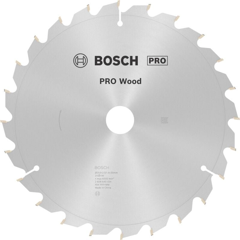 Pro Wood Kreissägeblatt 254 x 2 x 30 mm - 2608640434 - Bosch