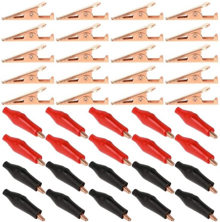 Krokodilklemme Schweißen Kühlkörper Versilbert Prüfleitung Feder