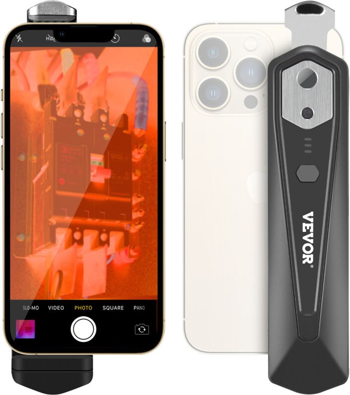 VEVOR Wärmebildkamera für Android und IOS, kabellose Infrarot-Wärmebildkamera mit 256 x 192 IR-Auflösung, WLAN und visue...