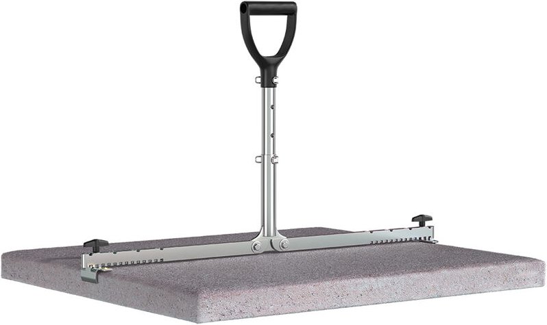 Langfit - Plattenheber mit 3-fach höhenverstellbarem Griff 50-80cm - MS-PH5080T