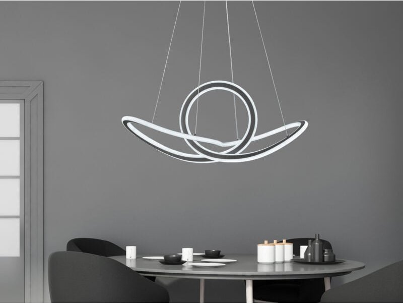 Wofi - led Pendelleuchte madison mit Fernbedienung dimmbar & Lichtfarbe, Breite 73cm