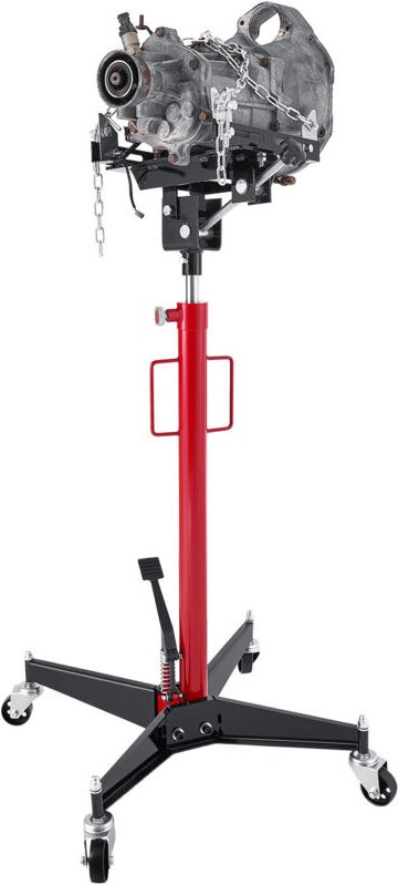 Mophorn Hydraulischer Wagenheber für Getriebe mit 500 kg Tragkraft,höhenverstellbarer Teleskopheber mit Pedal,360°-Schwe...