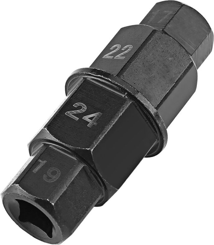 Akozon Motorrad-Radschlüssel, Motorrad-Vorderrad 1 Stück 17 19 22 24 mm Achs-Sechskantstift-Treiber-Entfernungswerkzeug ...