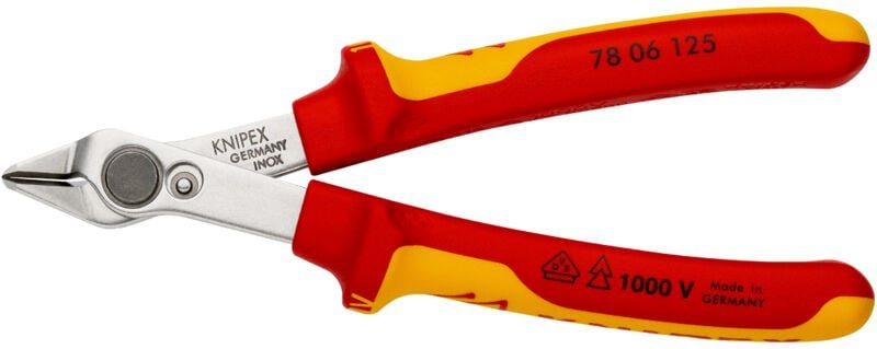 FP - knipex 78 06 125 Electronic Super Knips vde isoliert Mehrko.-Hülle, vde 125 mm
